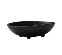 Plat à fruits Bol à fruits en céramique, bol à fruits quadrupède, bol à fruits ovale, utilisé for le comptoir de cuisine ou la décoration de table à manger Decorative Bowl(Noir)