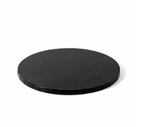 Plat à gâteau noir Decora 0931550 Ø 25 x H 1,2 cm