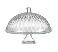 Plat à gâteaux en verre avec cloche Ø 30 cm H 25 cm - Présentoir pâtisserie
