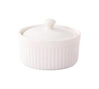 Plat à gratin avec revêtement en céramique et couvercle pour soupe, œufs et desserts, micro-ondes et ustensiles de cuisine, résistant à la chaleur