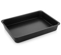 Plat à gratin gril multifonction - Inox - Noir - 34 x 22 cm - Pour gril multifonction et grille-pain Silex