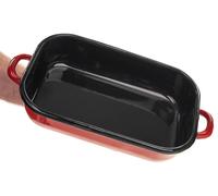 Plat à gratin - Métal émaillé - 3,4 l - Va au four - Marron