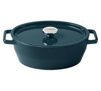 Plat à gratin ovale – – Cuisson douce – 29 cm – Fonte – Bleu foncé