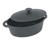 Plat à gratin ovale en fonte émaillée – 37 cm – 9 L – Noir