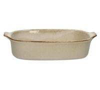 Plat à gratin Pomax Ascoli en grès, gris/beige, dimensions : 29 cm de longueur x 19 cm de largeur x 7 cm de hauteur