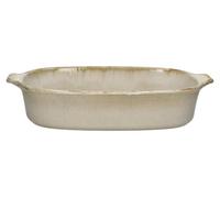 Plat à gratin Pomax Ascoli en grès, gris/beige, dimensions : 42 cm de longueur x 27 cm de largeur x 9 cm de hauteur