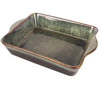Plat à gratin rectangulaire en porcelaine avec poignées, plat à lasagnes, cocotte, récipient de conservation, moule à pâtisserie pour les fêtes et les amateurs.