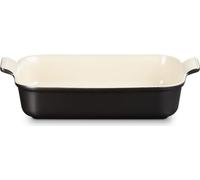 Plat à gratin rectangulaire LeCreuset 32 cm Tradition | Sélection Noir mat : Noir mat Couleur : Noir mat