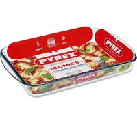 Plat à Lasagnes PYREX, Rectangulaire, Verre Borosilicate, 40 x 27 cm, Résistant -40°C à +300°C