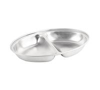 Plat à légumes ovale en acier inoxydable 20,3 cm