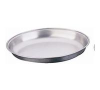 Plat à légumes ovale en inox 143 x 200 x 34 mm Olympia 3 G