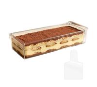 Plat À Mousse Avec Couvercle En Acrylique Transparent Et Spatule De Service | Plat De Service À Mousse En Acrylique Transparent Avec Couvercle Étanche Et Spatule, Conçu Pour Conserver La Fraîcheur