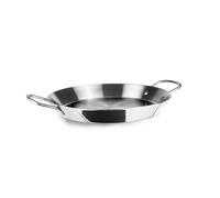 IBILI - Poêle à paella 5Ply Element 34 cm, 6 portions, sans antiadhésif, 5 couches, adaptée pour l'induction