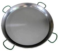 Plat à paella en acier poli 80cm pour 40 personnes - Vaello Campos - 0180 -