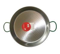 Plat à paëlla en acier poli - D: 34 cm