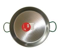 Plat à paëlla en acier poli - VAELLO - La Valenciana - D: 46 cm - Convient pour 12 personnes