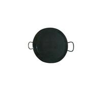 Vaello Campos Vaello La Valenciana Poêle à Paella en Acier émaillé Noir 42 cm