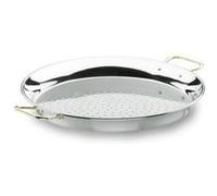 Lacor 60155 - Paella valencienne 55 cm 16 portions Acier Inox | Fabriqué en acier inoxydable de qualité alimentaire; haute résistance à la corrosion et usure quotidienne