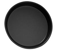 Plat à Pizza de Boulangerie Rond en Acier au Carbone Noir Antiadhésif | Chauffe Uniforme, Usage Familial ou Professionnel, Compatible Four, pour Cuisson et Service