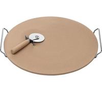 Plat à pizza et Meissner - Assiette en céramique/modèle chromé - Articles ménagers - 40 x 38 cm - Carreau naturel