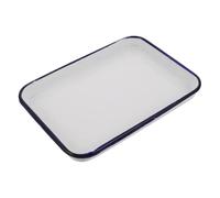 Plat À Rôtir Émail Plateau à rôtir rectangulaire en émail rétro | For cocotte lasagne tarte rôti cuire biscuit gâteau servir plat ustensiles de cuisson