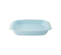 Plat à rôtir en céramique MasterClass avec poignées antidérapantes, 1,25 L, passe au four et à table, Bleu ciel, 23 cm