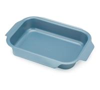 Joseph Joseph Plat à four Nest – Acier carbone, antiadhésif, poignées faciles, 30×23×4,9 cm Bleu