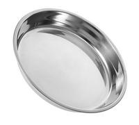 Plat à Rôtir Rond 26cm en Acier Inoxydable, Cuisson Uniforme | Usage la Cuisine et Maison, Facile à Nettoyer, Construction Ferme, Style Moderne Élégant, pour Sushi et Dinde