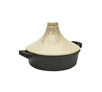 Plat à Tajine en Fonte d'Aluminium Maroc 28cm Beige
