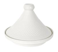 Plat à Tajine en Porcelaine Clélia 25cm Blanc