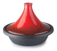 Plat à tajine H-class 32 cm - Ibili - Rouge - Fonte émaillée
