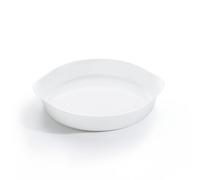 Plat À Tarte Blanc 28cm Smart Cuisine Carine 250°C - Luminarc - Opale Culinaire Extra Léger Et Résistant