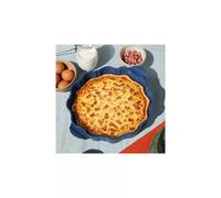 Plat à tarte D29.5 cm COOKUT myrtille, un coupe tarte et un livre de recette