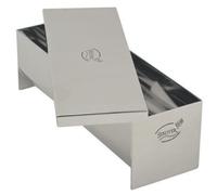 62207 plat à tarte et à terrine en acier inoxydable avec couvercle 230 x 75 x 75 mm 1 l