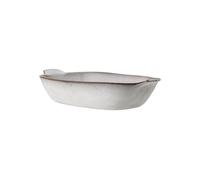 Plat au four en grès beige, rectangulaire - Bloomingville, Sandrine - 43x28x9 cm