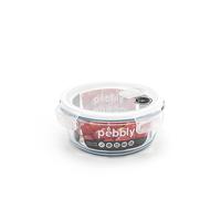 Plat boite ronde en verre 950 ml Pebbly