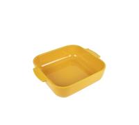 PSP Peugeot Plat four céramique carré 28 cm Jaune safran 2,7 L anses comprises garanti 10 ans
