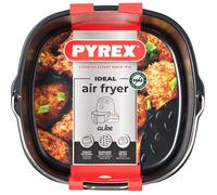 Pyrex – Plat carré en acier sans PFAS, compatible Air Fryer, anti-adhésif texturé