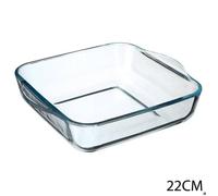 Paris Prix Plat à four Five Simply Smart carré en verre 22 x 22 cm Transparent