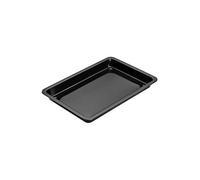 Dr. Oetker Plat à four 1308 – Acier émaillé, plaque cuisson pizza 42×29×4 cm, Noir