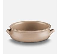 Plat de cuisson bombé Moka en pâte à feu - D 20 cm