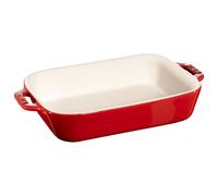 Plat de cuisson four 20 x 15 cm, rouge, céramique, Staub