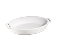 Plat de cuisson four 23 cm, blanc, céramique, Staub