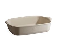 Plat de cuisson four 29 x 19 cm, crème, argile, Emile Henry
