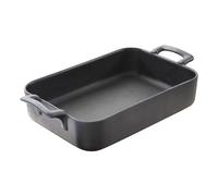 Plat de cuisson four BELLE CUISINE 1,7 l, rectangulaire, noir mat, porcelaine, REVOL