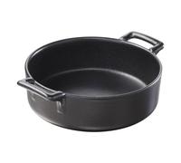 Plat de cuisson four BELLE CUISINE 18,5 cm, rond, noir mat, porcelaine, REVOL