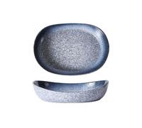 Plat de cuisson Plaque de cuisson résistante aux hautes températures, assiette ménage, poisson cuit à la vapeur, riz au four, ustensiles chauffage micro-ondes Casserole(Light blue,8inches)