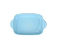 Plat de cuisson rectangulaire en céramique avec poignées(Blue,Moyen)