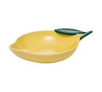 Secret de Gourmet - Plat de présentation en céramique Citrons 31 cm Jaune