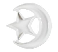 Plat de Présentation Nuit Étoilée 25cm Blanc